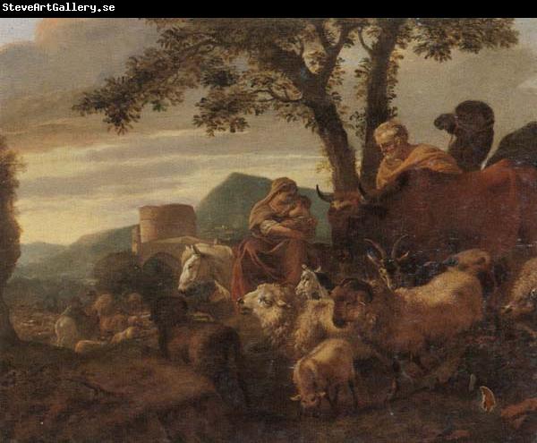 Simon van der Does The flight into egypt